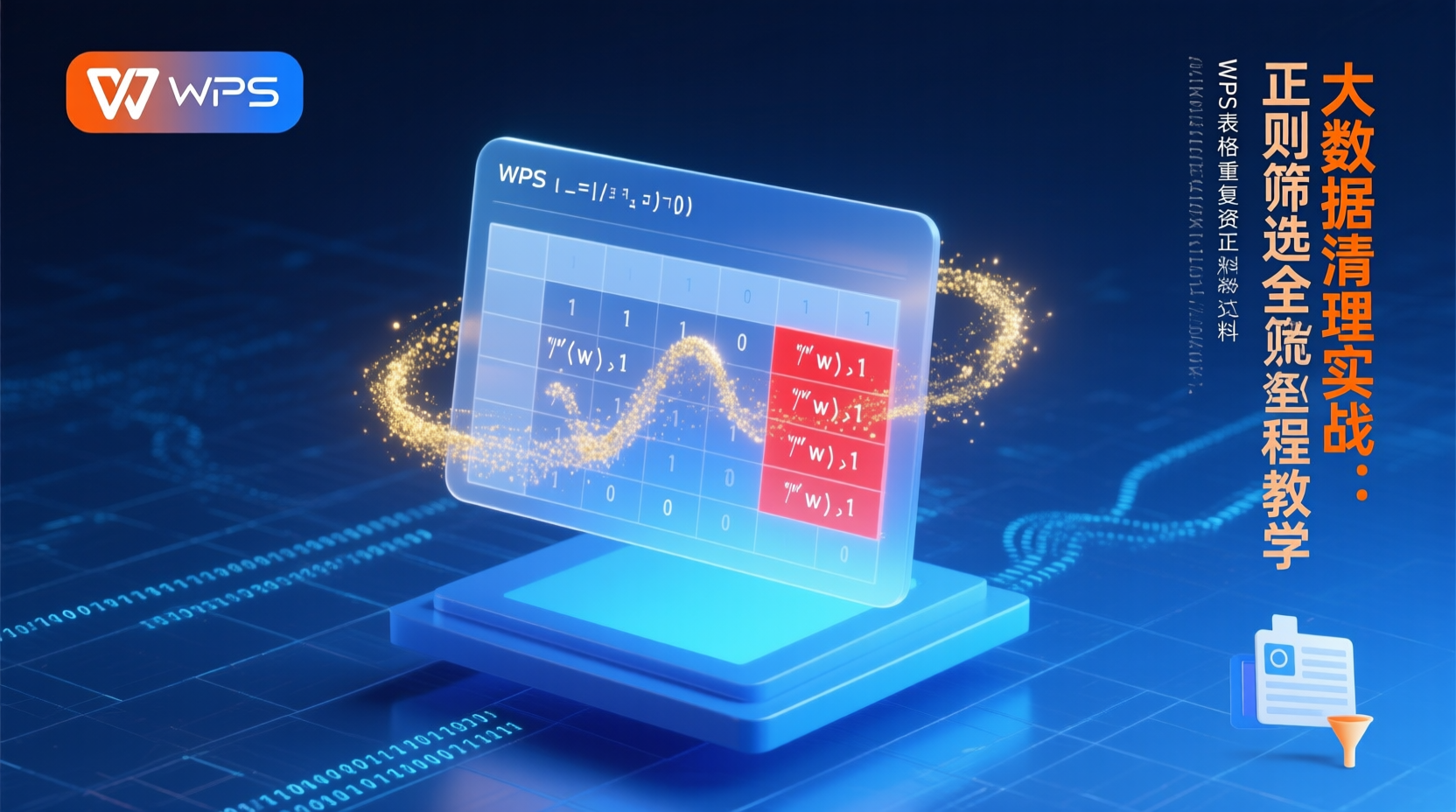 大數據清理實戰：WPS表格重複資料正則篩選全流程教學